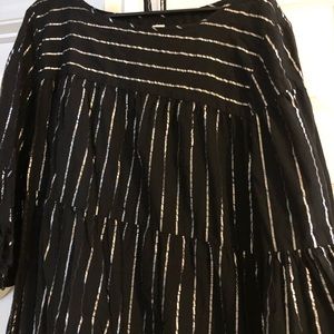 Dress black and silver